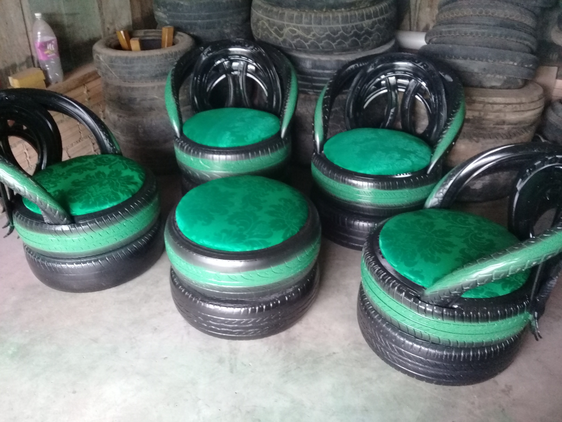 Poltronas verdes